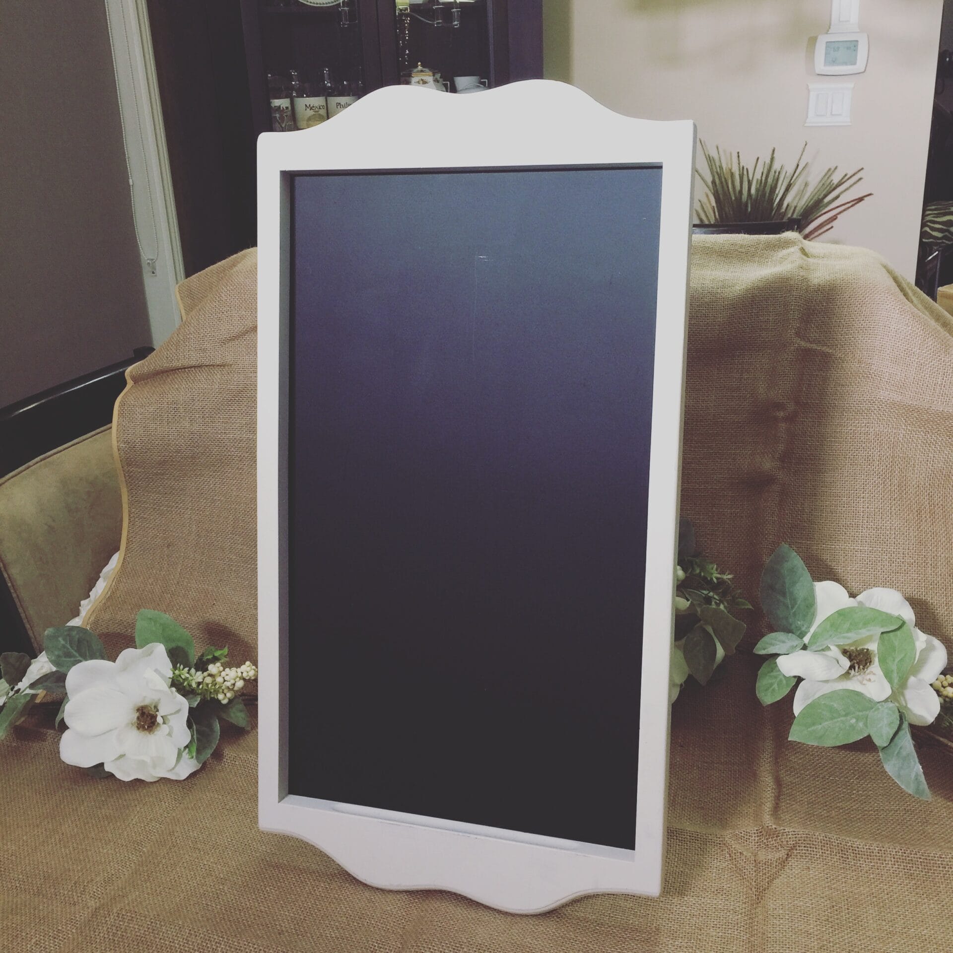 Ora Vintage White Chalkboard Rental VintageBash