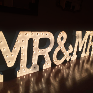 Mr & Mrs Marquee Lightning