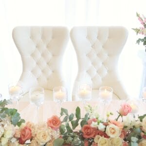 King and Queen Chair White