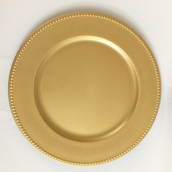 Orion Gold Plate Charger Rental • VintageBash