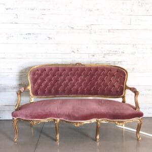 Blush Gold Sette French Style Love Seat