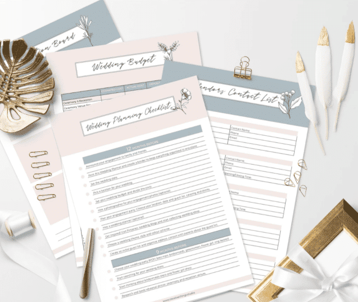 Studio Creative Things Wedding Planning Checklists and Templates